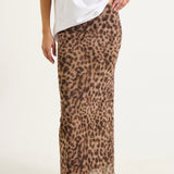 VIVÜS LEOPARD MAXI SKIRT