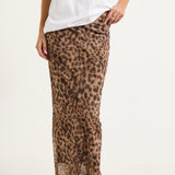 VIVÜS LEOPARD MAXI SKIRT