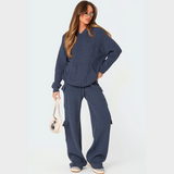 RELAXED KNIT CARGO SET