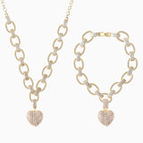 FOREVER MY HEART PENDANT JEWELRY SET