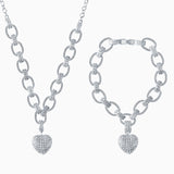 FOREVER MY HEART PENDANT JEWELRY SET