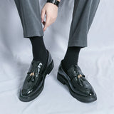 VIVÜS CHECKERED LEATHER LOAFERS