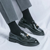 VIVÜS CHECKERED LEATHER LOAFERS