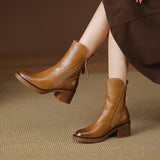 TRAILBLAZER LEATHER ANKLE BOOTS