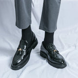 VIVÜS CHECKERED LEATHER LOAFERS