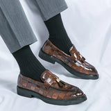 VIVÜS CHECKERED LEATHER LOAFERS