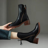 TRAILBLAZER LEATHER ANKLE BOOTS